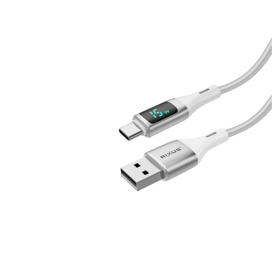 CABO DE CARREGAMENTO RÁPIDO COM ECRÃ LED